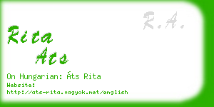 rita ats business card